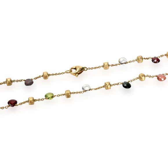 Marco Bicego Paradise Mix Gemstone Necklace in 18K Yellow Gold - Picture 3 of 3